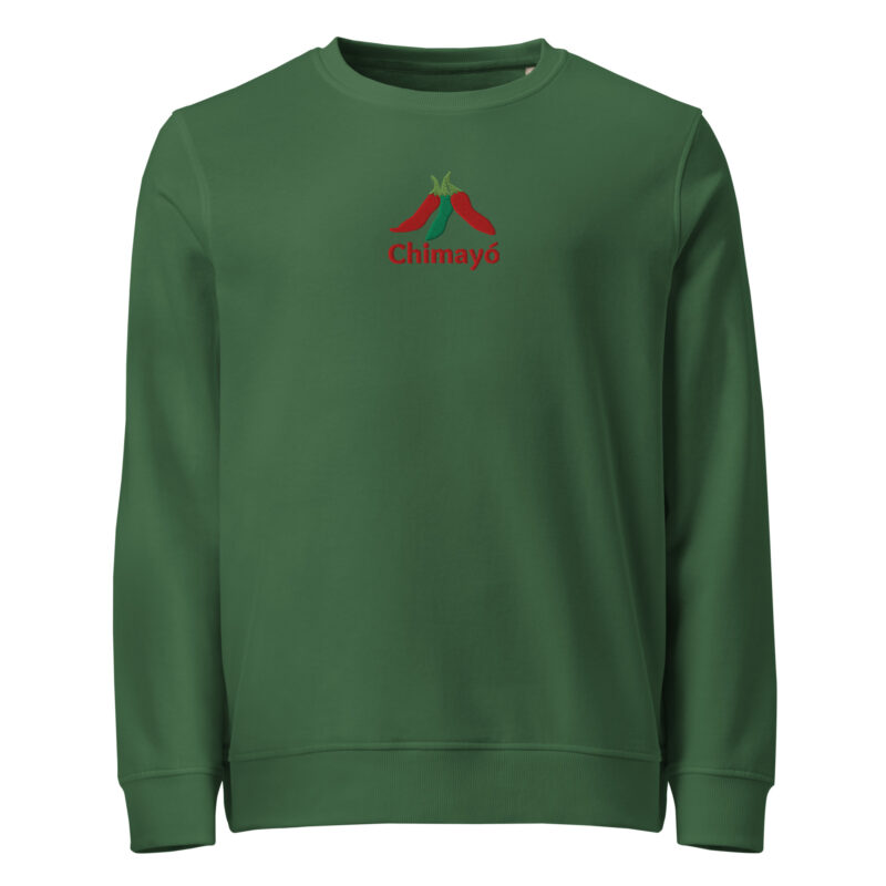 CHIMAYO CHILE - Unisex Organic Sweatshirt (embroidered) - Image 4