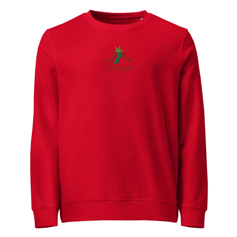 CHIMAYO CHILE - Unisex Organic Sweatshirt (embroidered) - Image 2