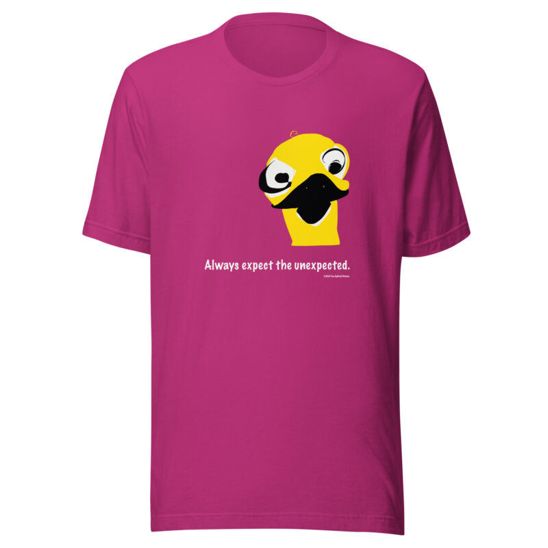 ALWAYS EXPECT THE UNEXPECTED - Unisex Staple T-Shirt - Image 3