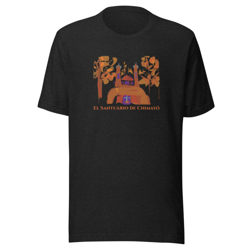 SANTUARIO DE CHIMAYO IN FALL - Unisex Staple Tee (dark colors) - Image 4