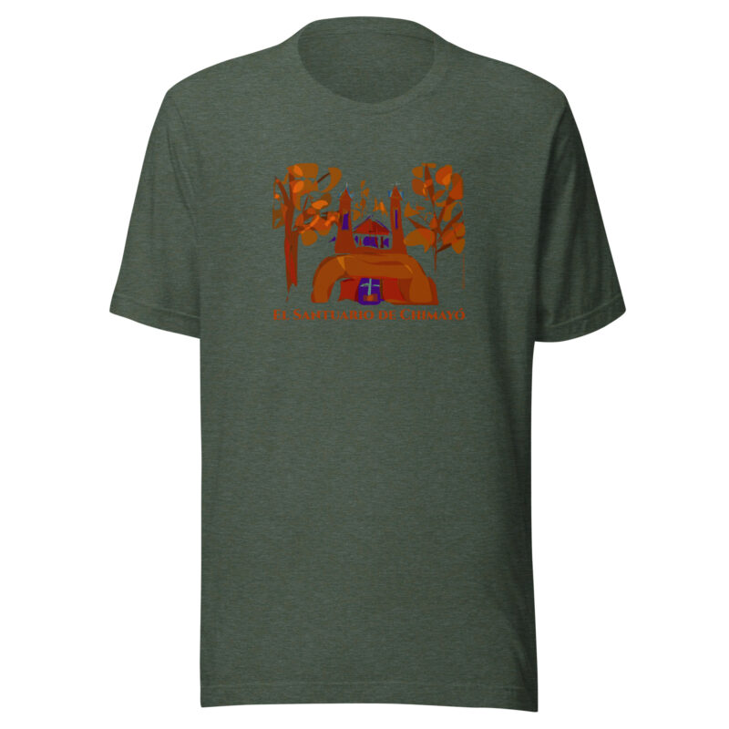 SANTUARIO DE CHIMAYO IN FALL - Unisex Staple Tee (dark colors) - Image 3