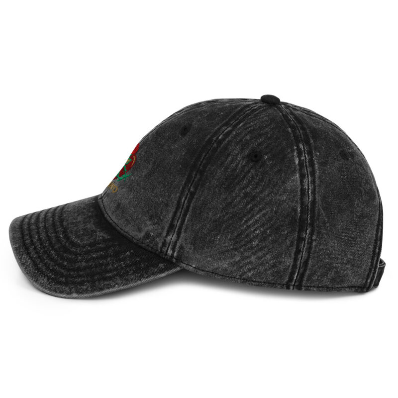 CHIMAYO HEART WITH ROSE - Vintage Cotton Otto Cap - Image 3
