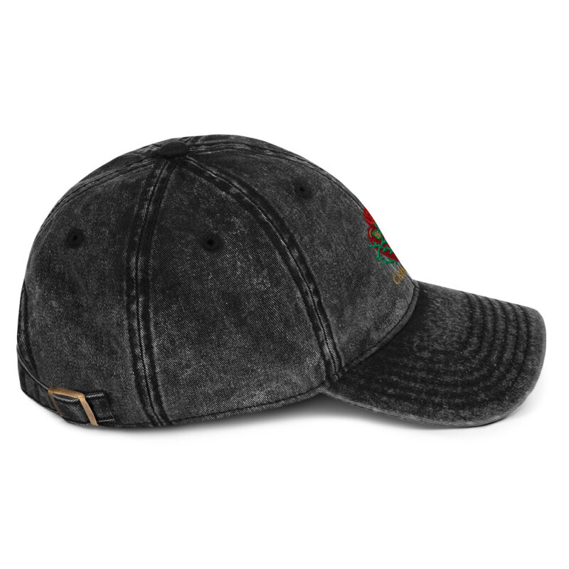 CHIMAYO HEART WITH ROSE - Vintage Cotton Otto Cap - Image 4