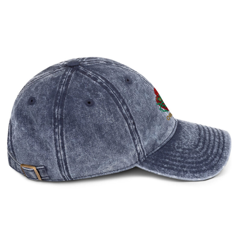 CHIMAYO HEART WITH ROSE - Vintage Cotton Otto Cap - Image 8