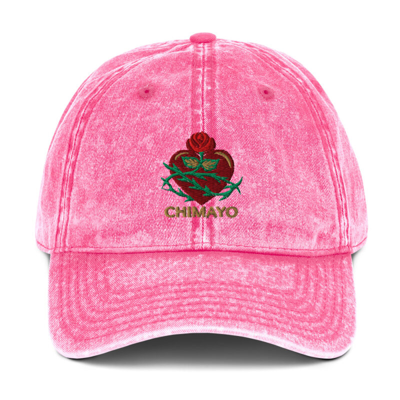 CHIMAYO HEART WITH ROSE - Vintage Cotton Otto Cap - Image 9