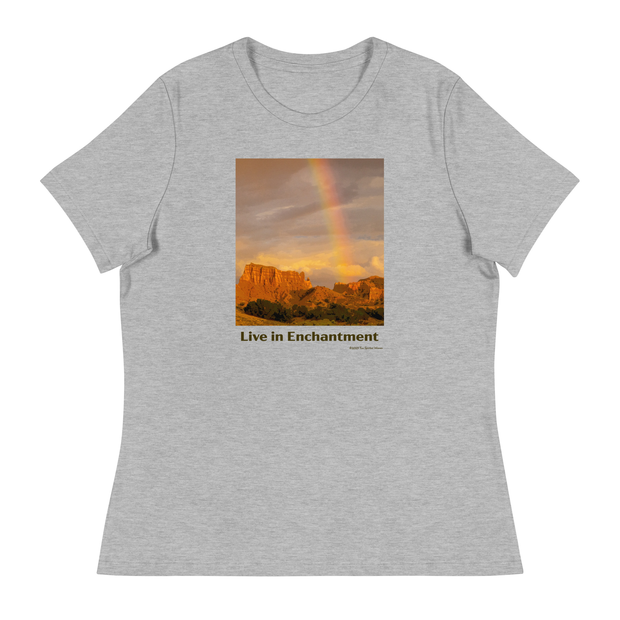 LIVE IN ENCHANTMENT - Women's Relaxed T-Shirt - Image 4