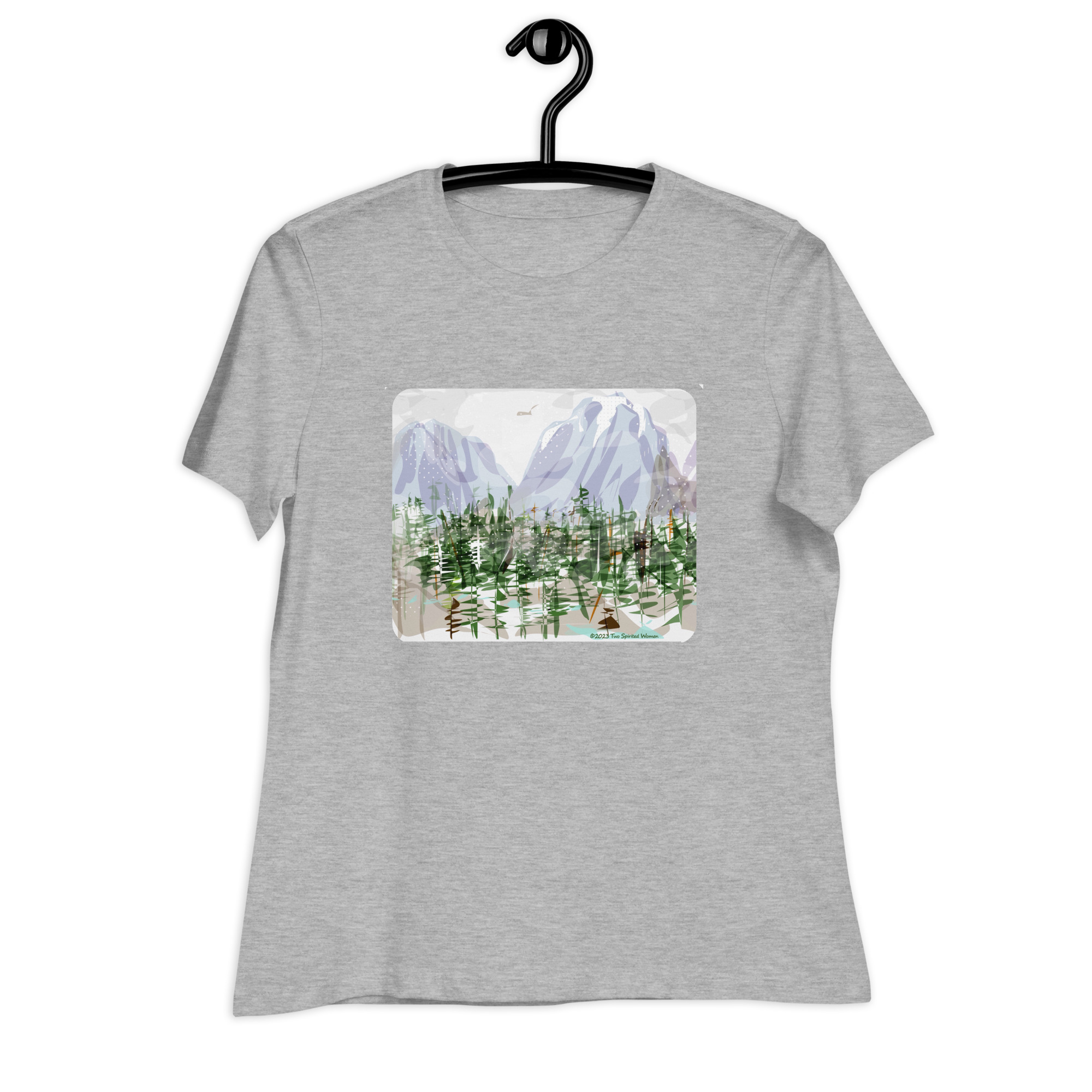 SNOWY ROCKIES - Women's Relaxed T-Shirt - Image 8