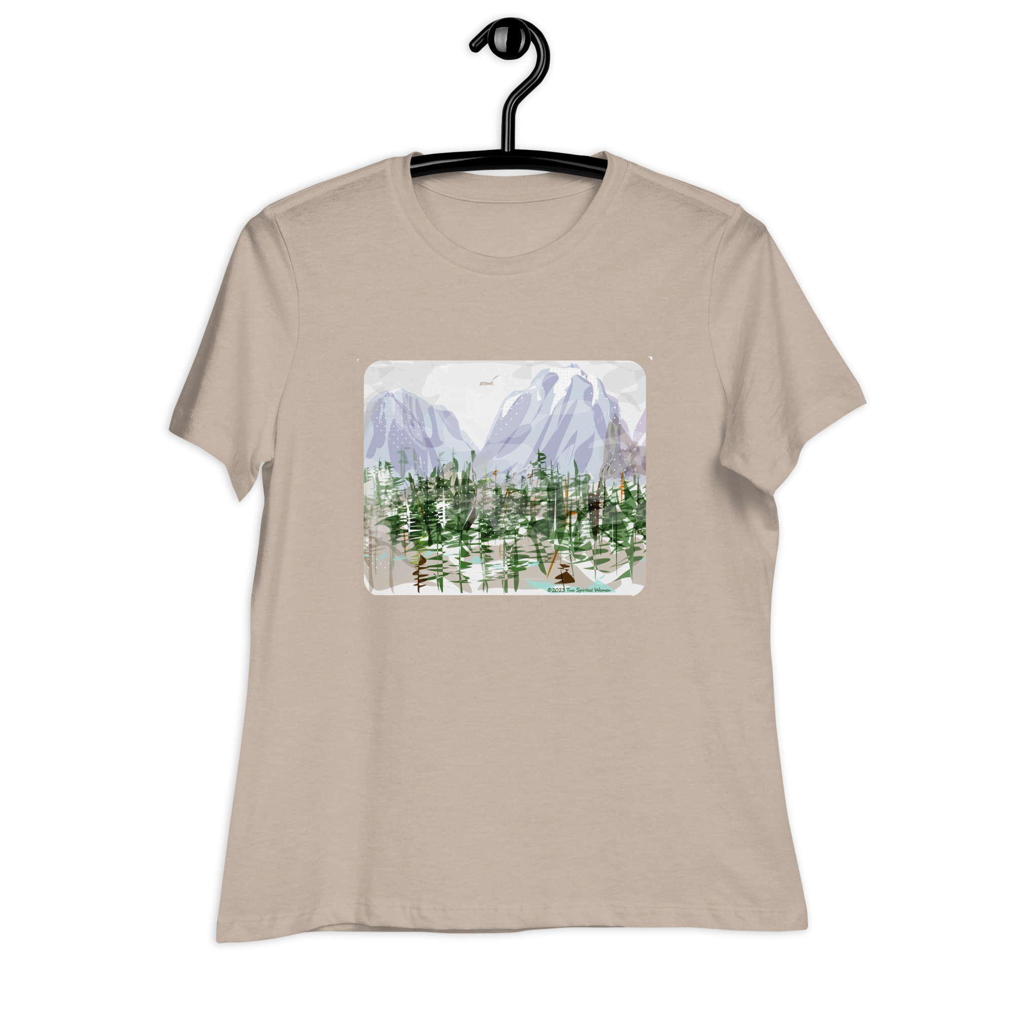 SNOWY ROCKIES - Women's Relaxed T-Shirt - Image 9
