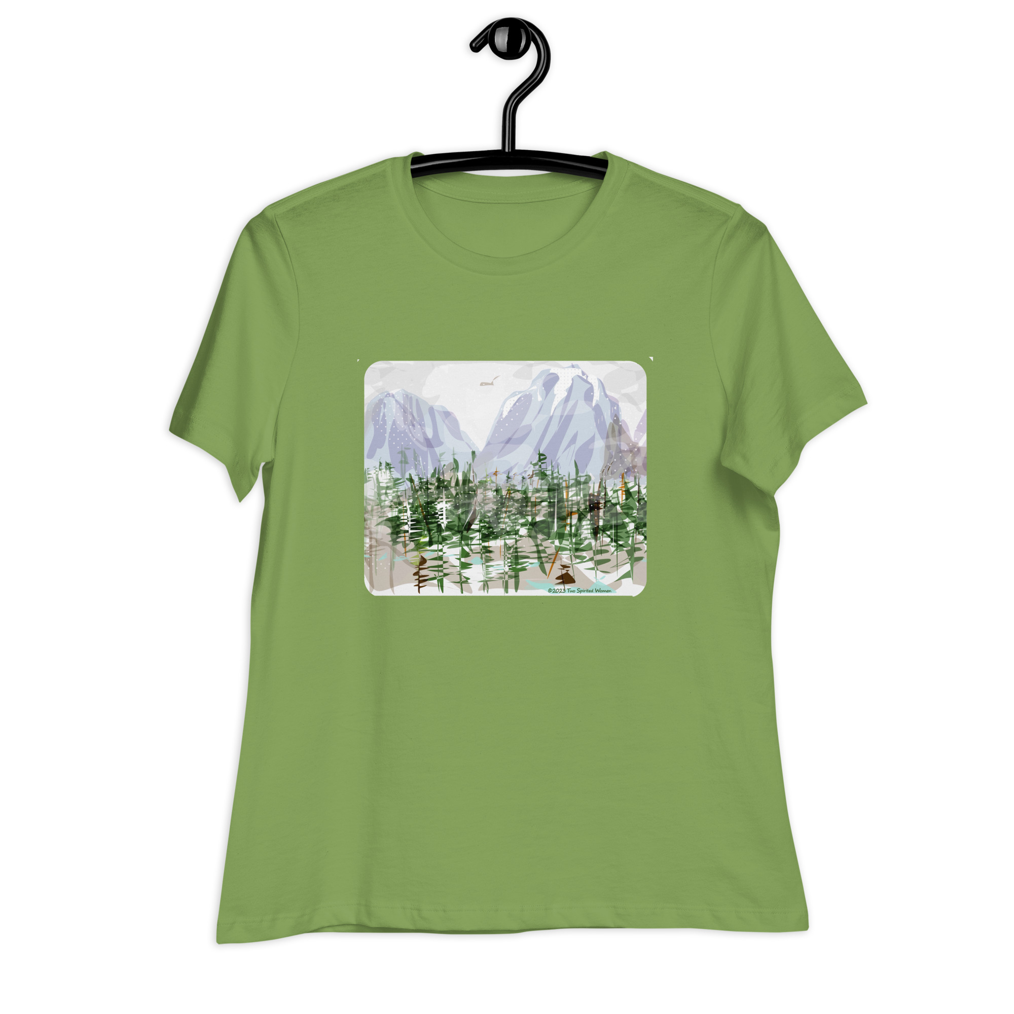 SNOWY ROCKIES - Women's Relaxed T-Shirt - Image 6