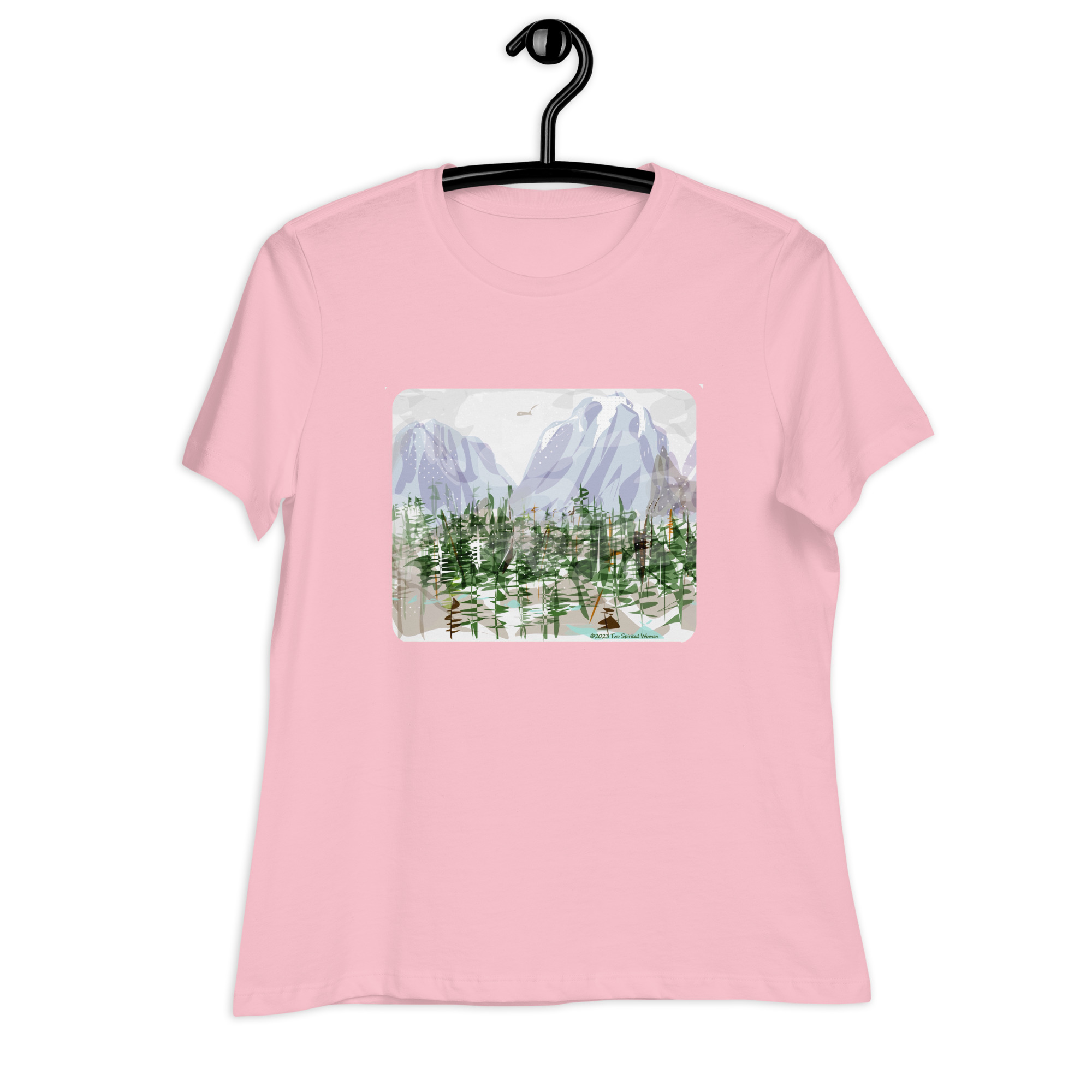 SNOWY ROCKIES - Women's Relaxed T-Shirt