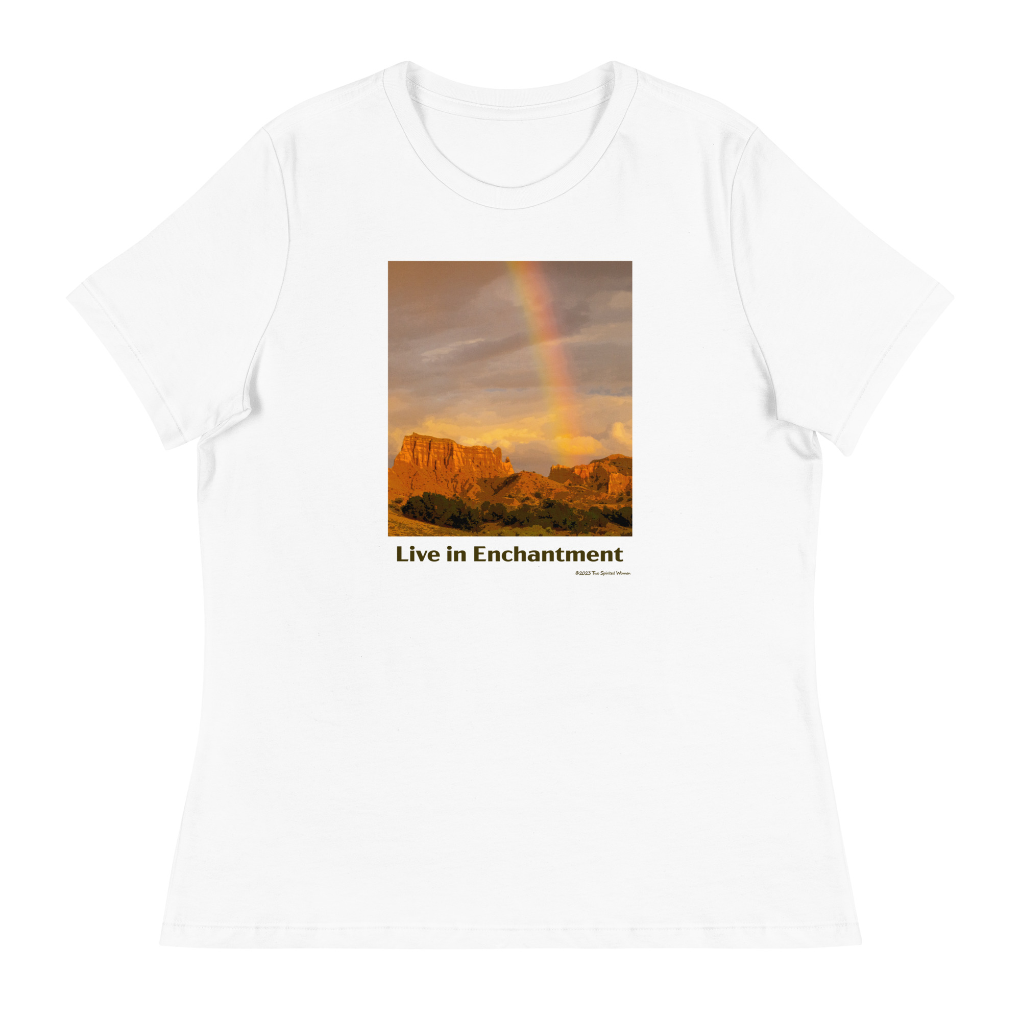 LIVE IN ENCHANTMENT - Women's Relaxed T-Shirt - Image 7