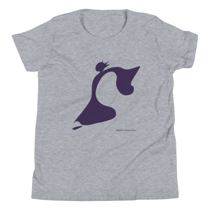 TAKE THE LEAP (purple/white) - Youth T-Shirt - Image 6