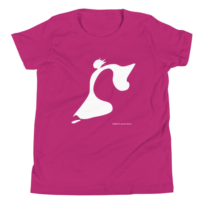 TAKE THE LEAP (purple/white) - Youth T-Shirt - Image 9