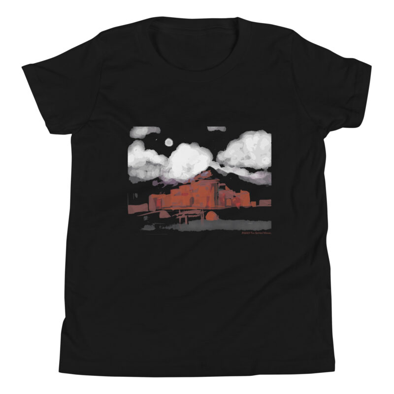 TAOS PUEBLO NIGHT - Youth T-Shirt - Image 9