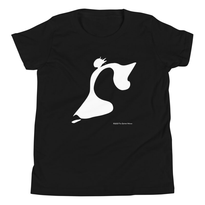 TAKE THE LEAP (purple/white) - Youth T-Shirt - Image 2