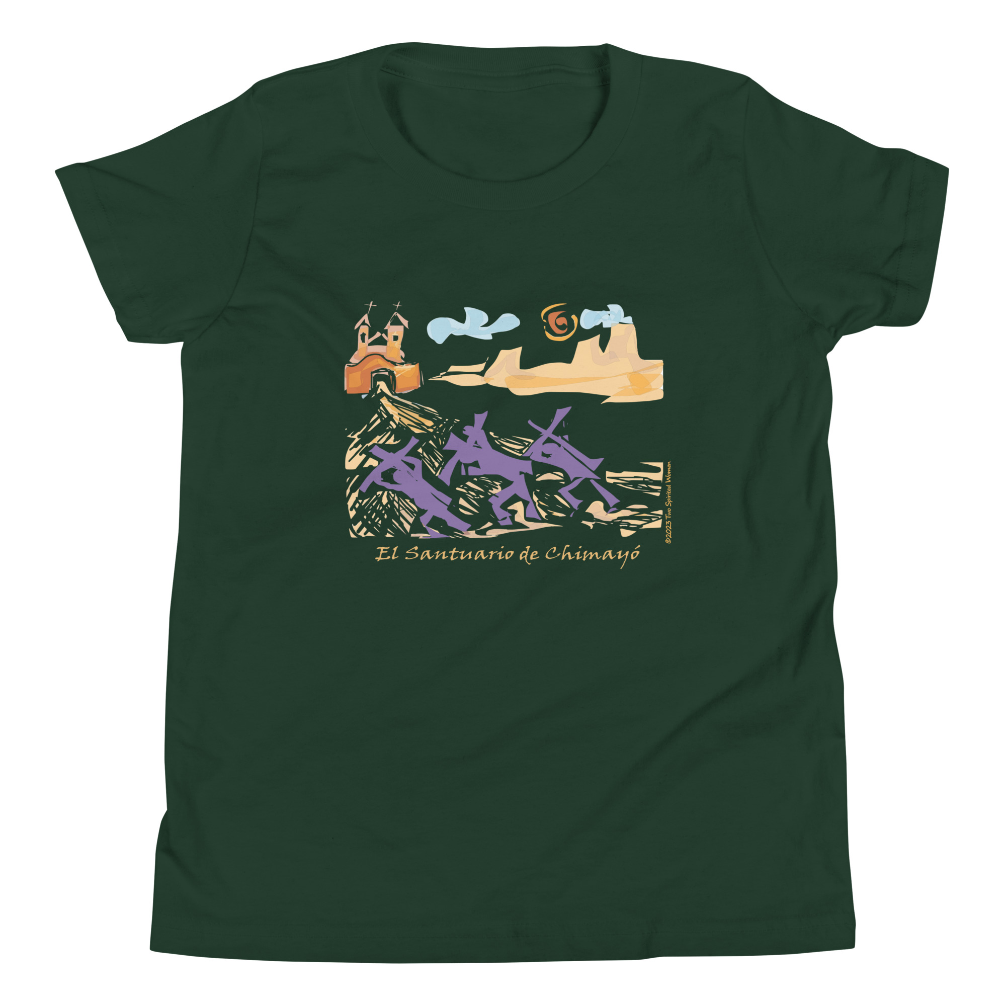 CHIMAYO PILGRIMAGE - Youth T-Shirt - Image 5