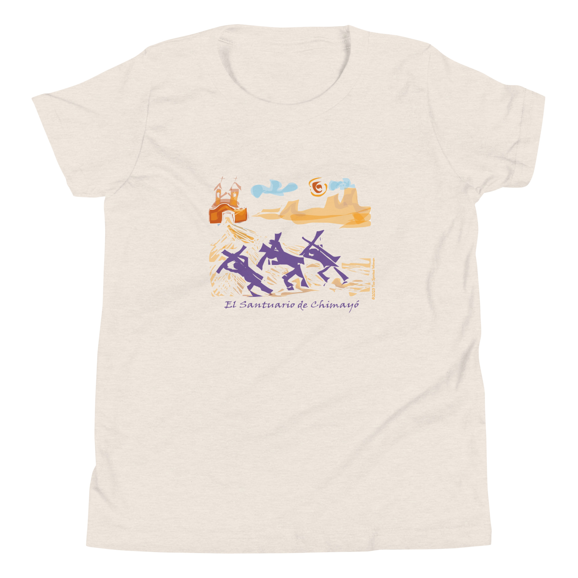 CHIMAYO PILGRIMAGE - Youth T-Shirt - Image 9