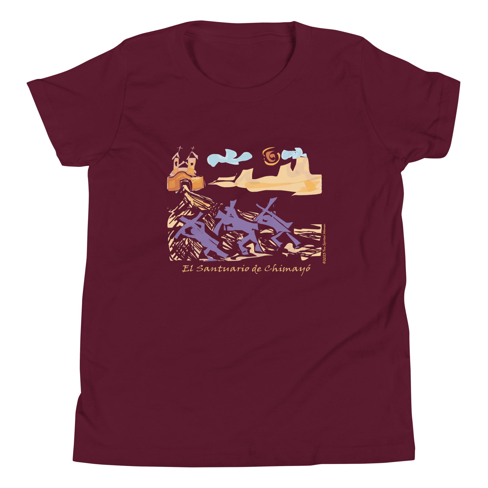 CHIMAYO PILGRIMAGE - Youth T-Shirt - Image 4