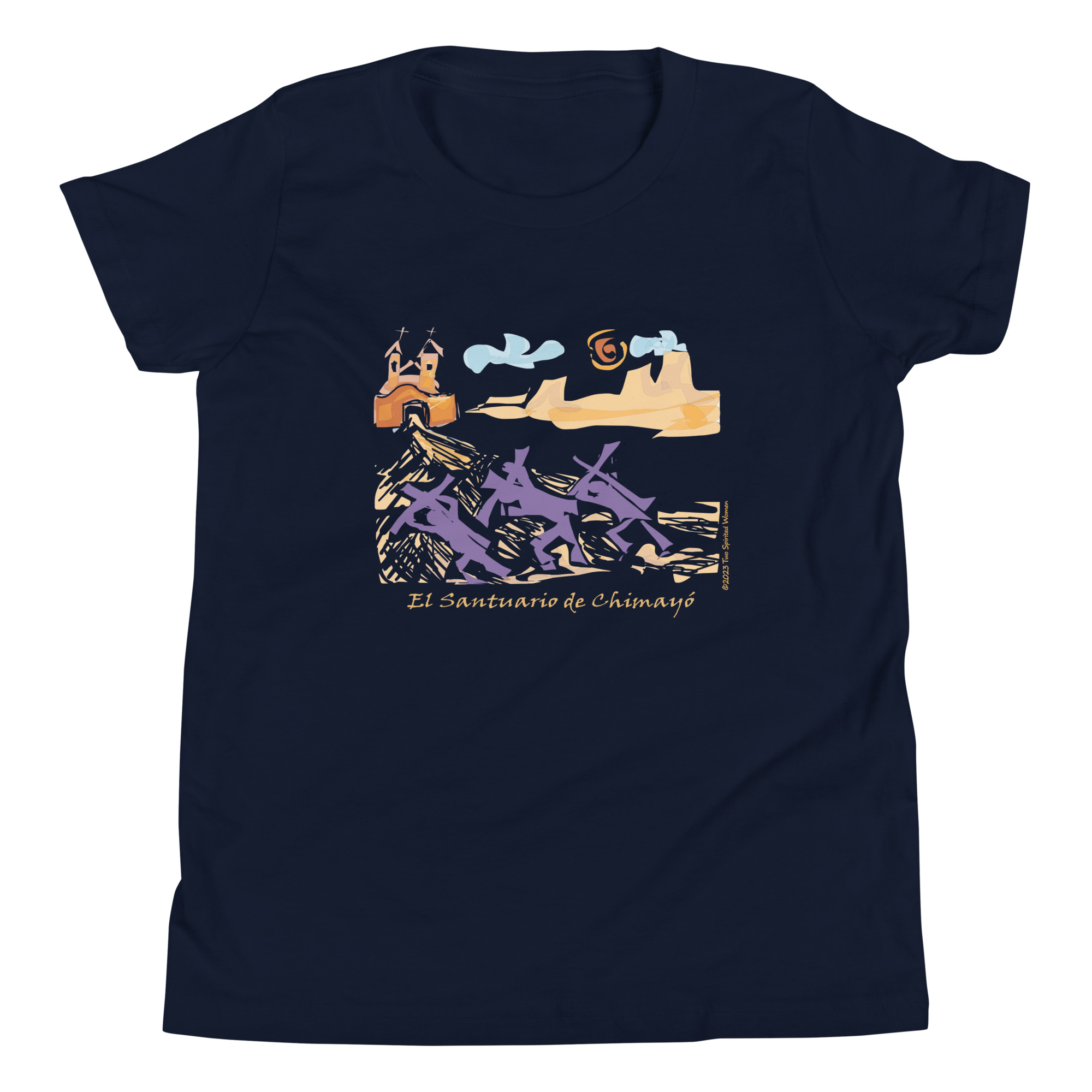 CHIMAYO PILGRIMAGE - Youth T-Shirt - Image 3