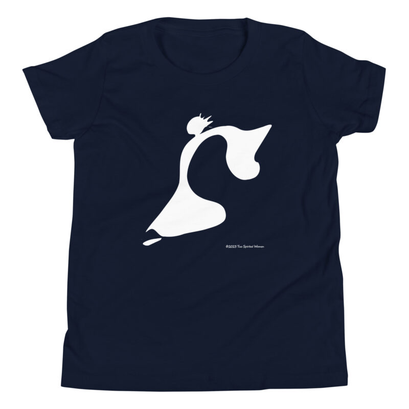 TAKE THE LEAP (purple/white) - Youth T-Shirt - Image 3