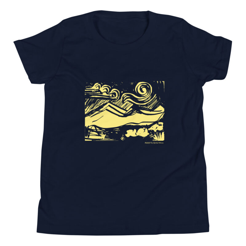 YELLOW MOUNTAINS - Youth T-Shirt - Image 3