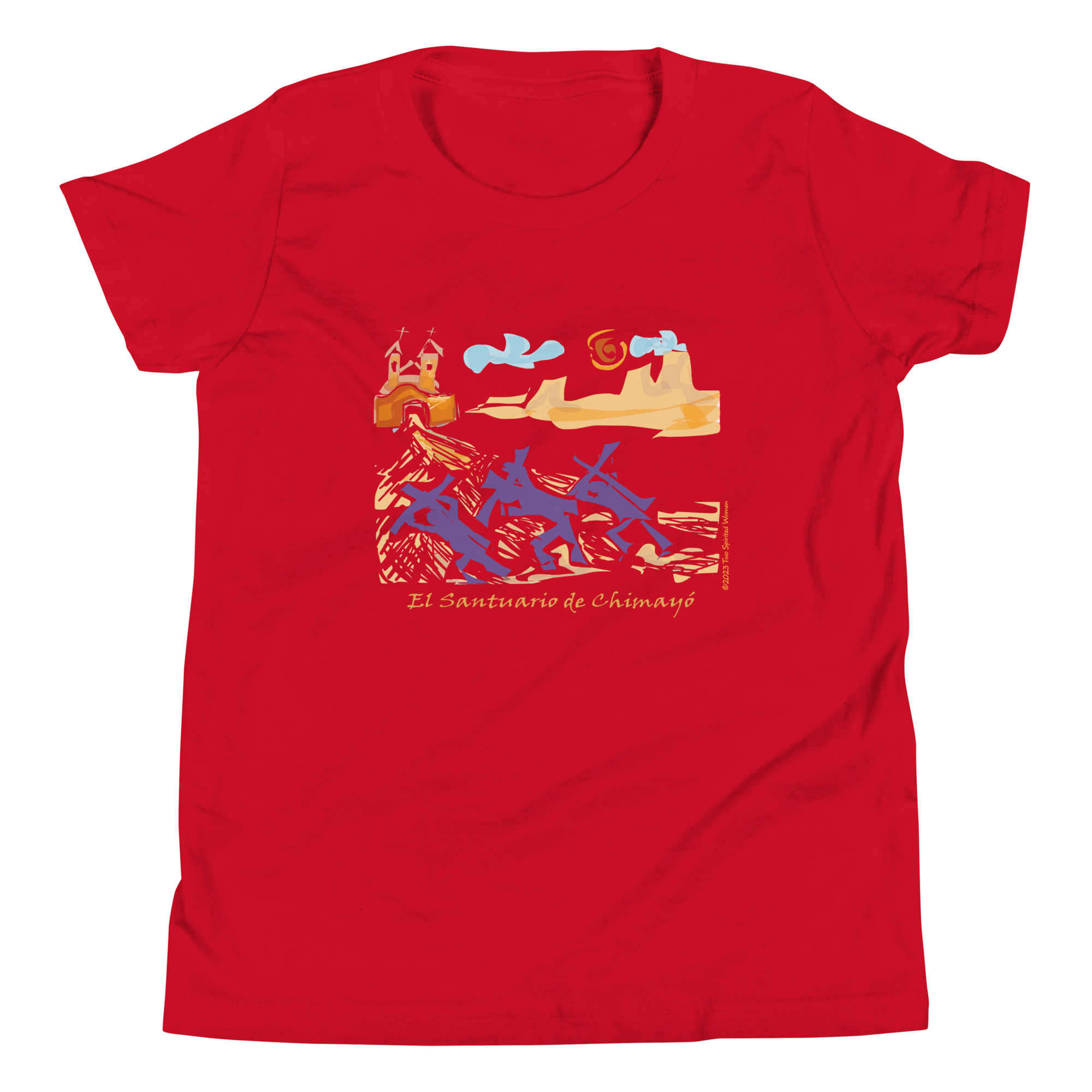 CHIMAYO PILGRIMAGE - Youth T-Shirt - Image 6