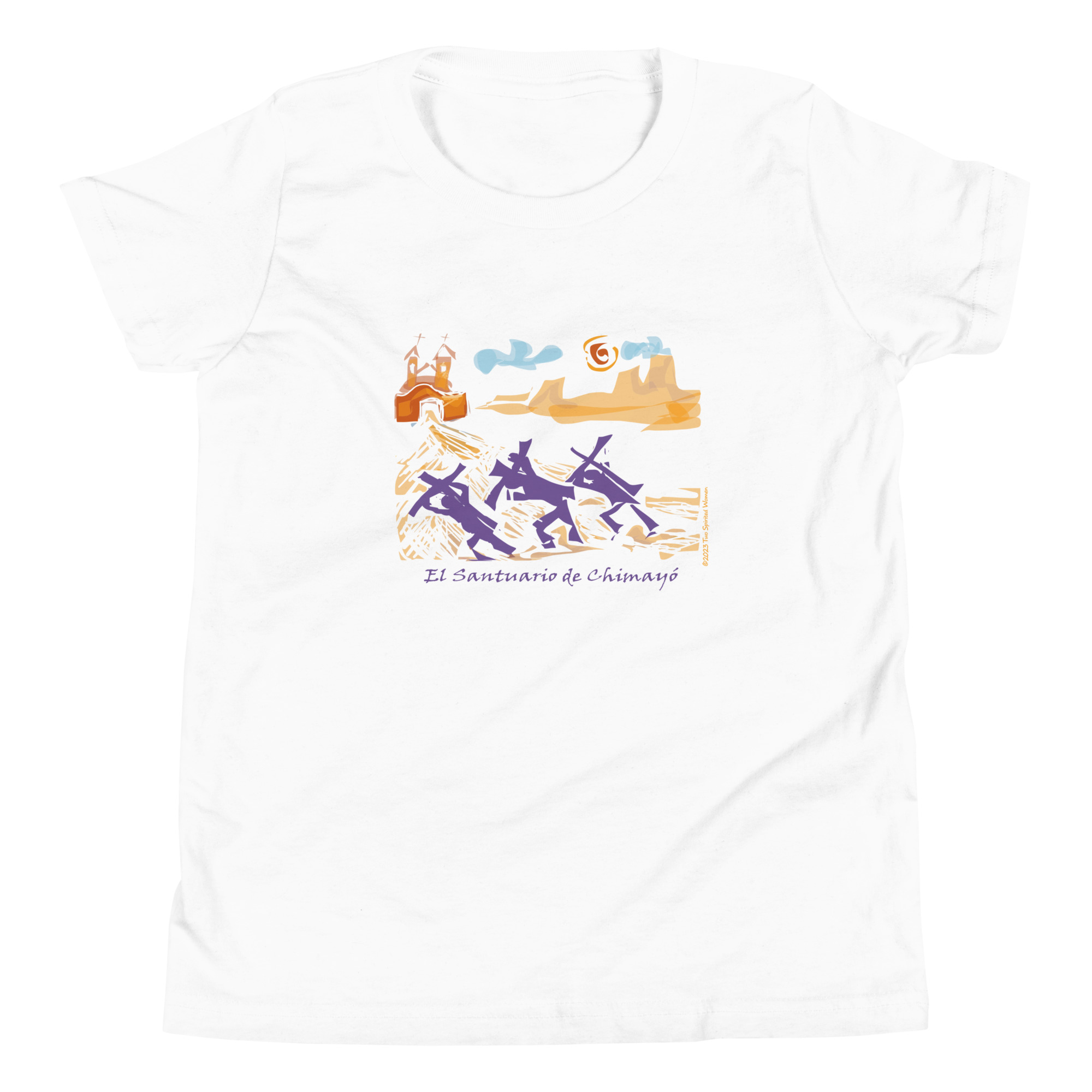 CHIMAYO PILGRIMAGE - Youth T-Shirt - Image 10