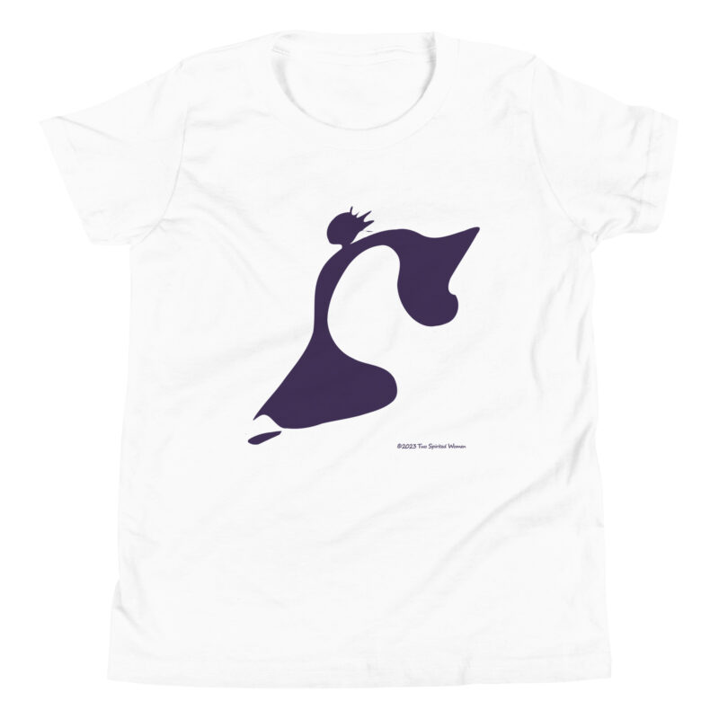 TAKE THE LEAP (purple/white) - Youth T-Shirt - Image 5