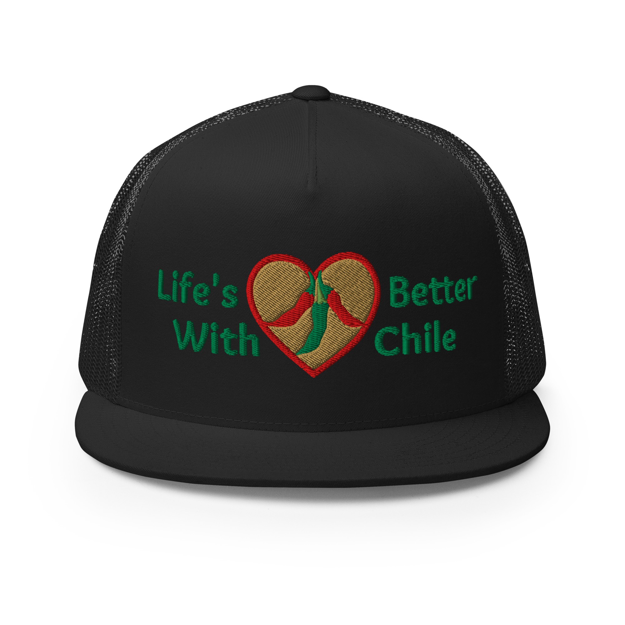 LIFE'S BETTER WITH CHILE - Five-Panel Trucker Cap