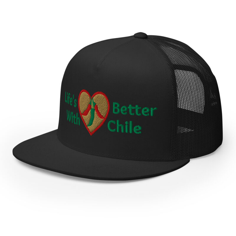 LIFE'S BETTER WITH CHILE - Five-Panel Trucker Cap - Image 2