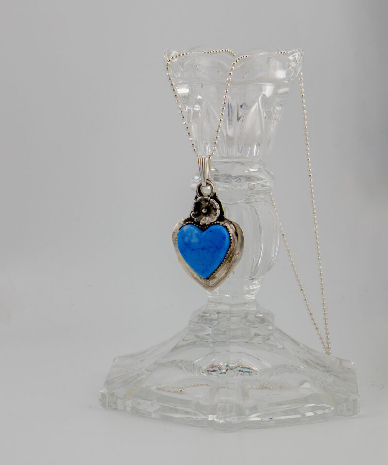J155 Denim Lapis Heart with Western Daisy - Image 6