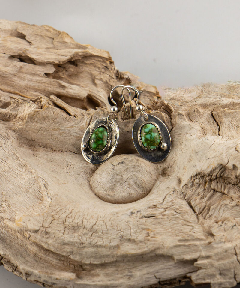 J158 Sonoran Gold Oval Earrings - Image 2