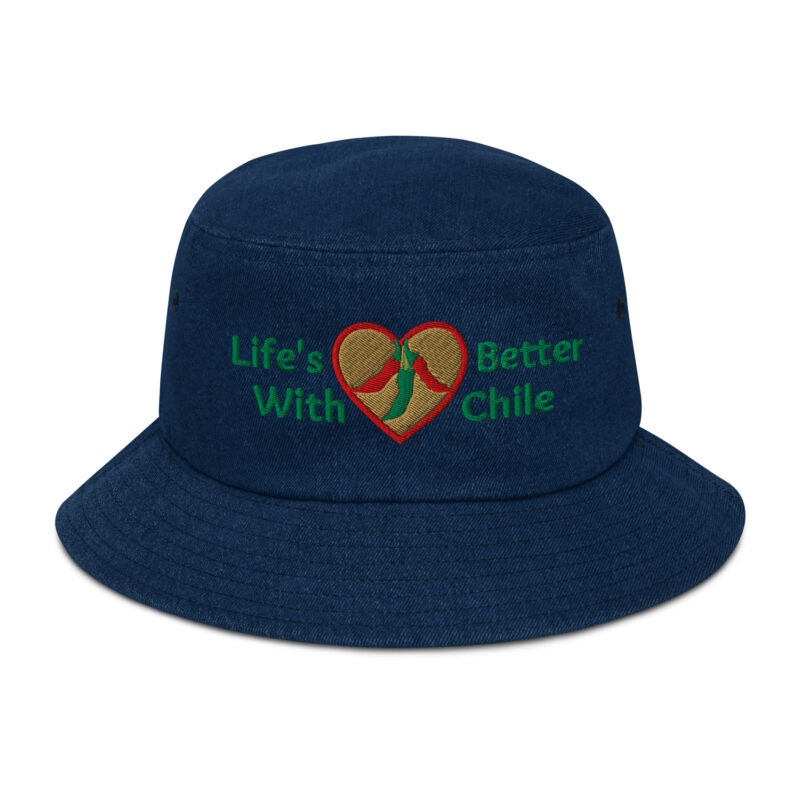 LIFE'S BETTER WITH CHILE - Denim Bucket Hat - Image 2