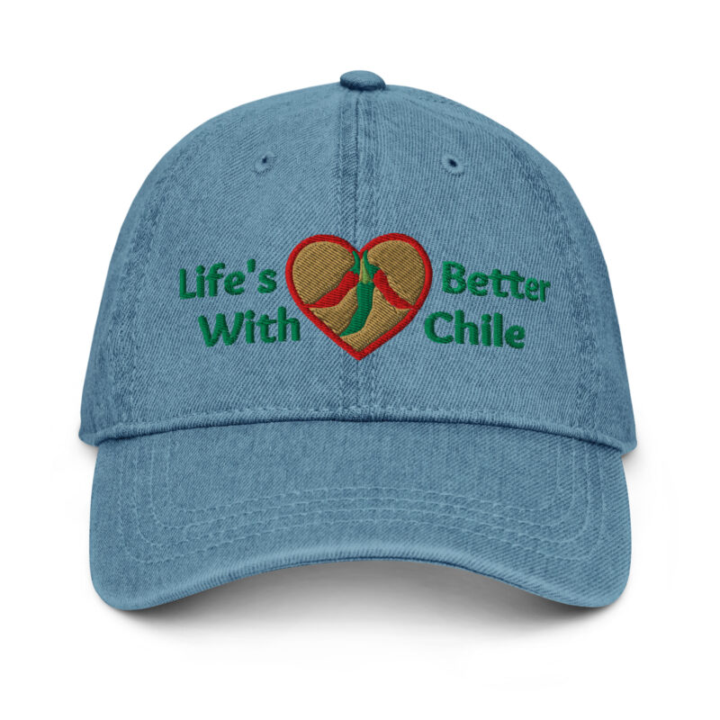 LIFE'S BETTER WITH CHILE - Denim Otto Cap - Image 2