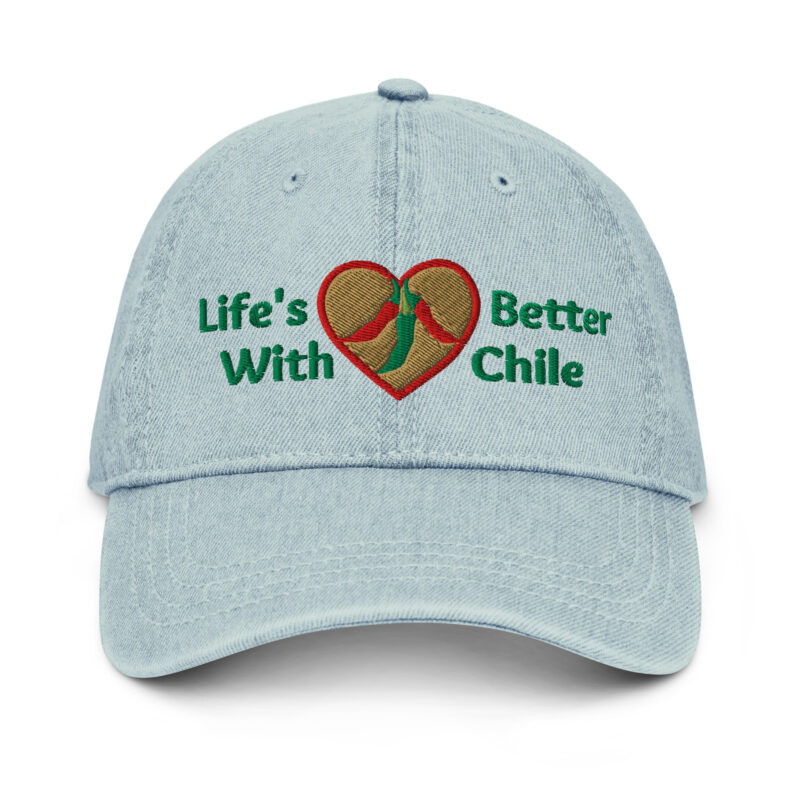 LIFE'S BETTER WITH CHILE - Denim Otto Cap - Image 3