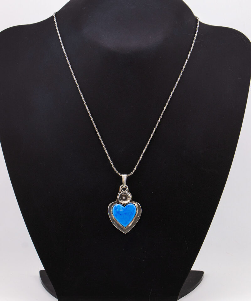 J155 Denim Lapis Heart with Western Daisy - Image 5