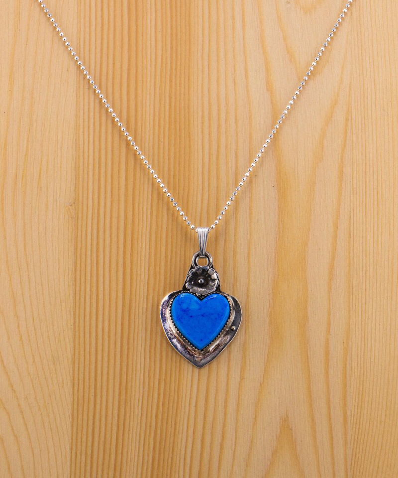 J155 Denim Lapis Heart with Western Daisy - Image 7