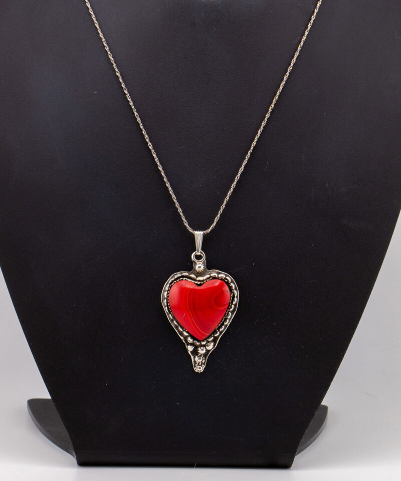 J159 Large Rosarita Heart with Flowers & Beads - Image 2