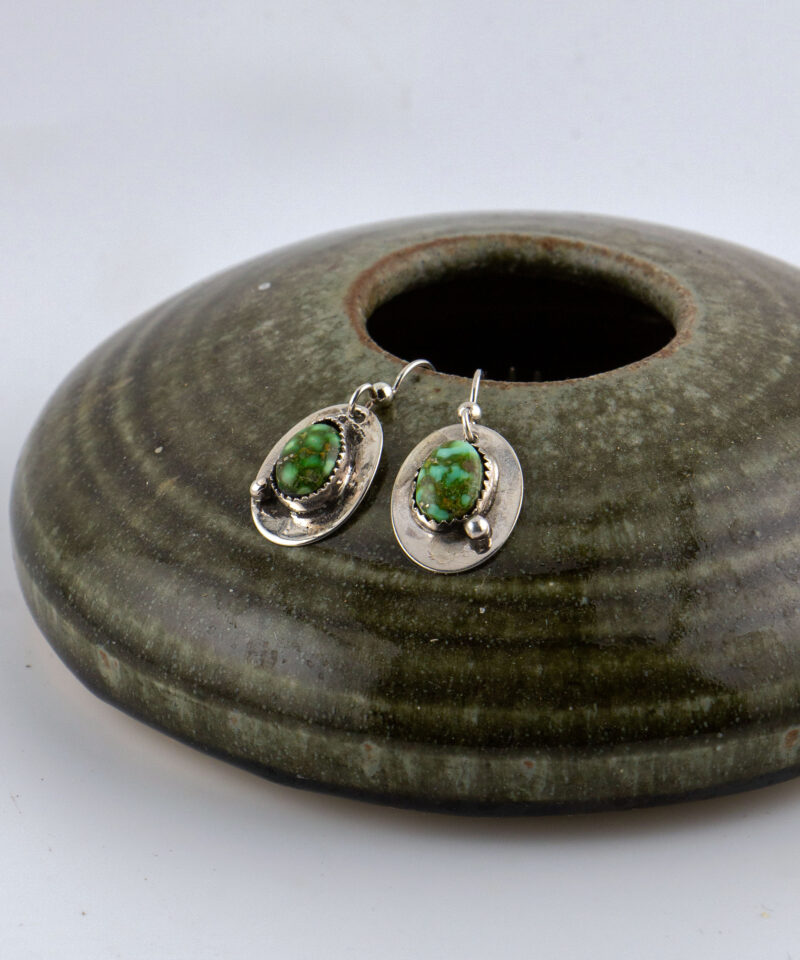 J158 Sonoran Gold Oval Earrings - Image 3