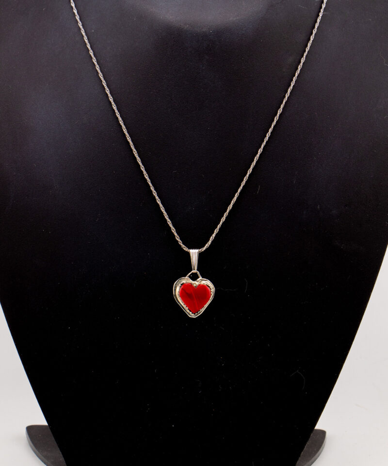 J156 Small Rosarita Heart Pendant - Image 4