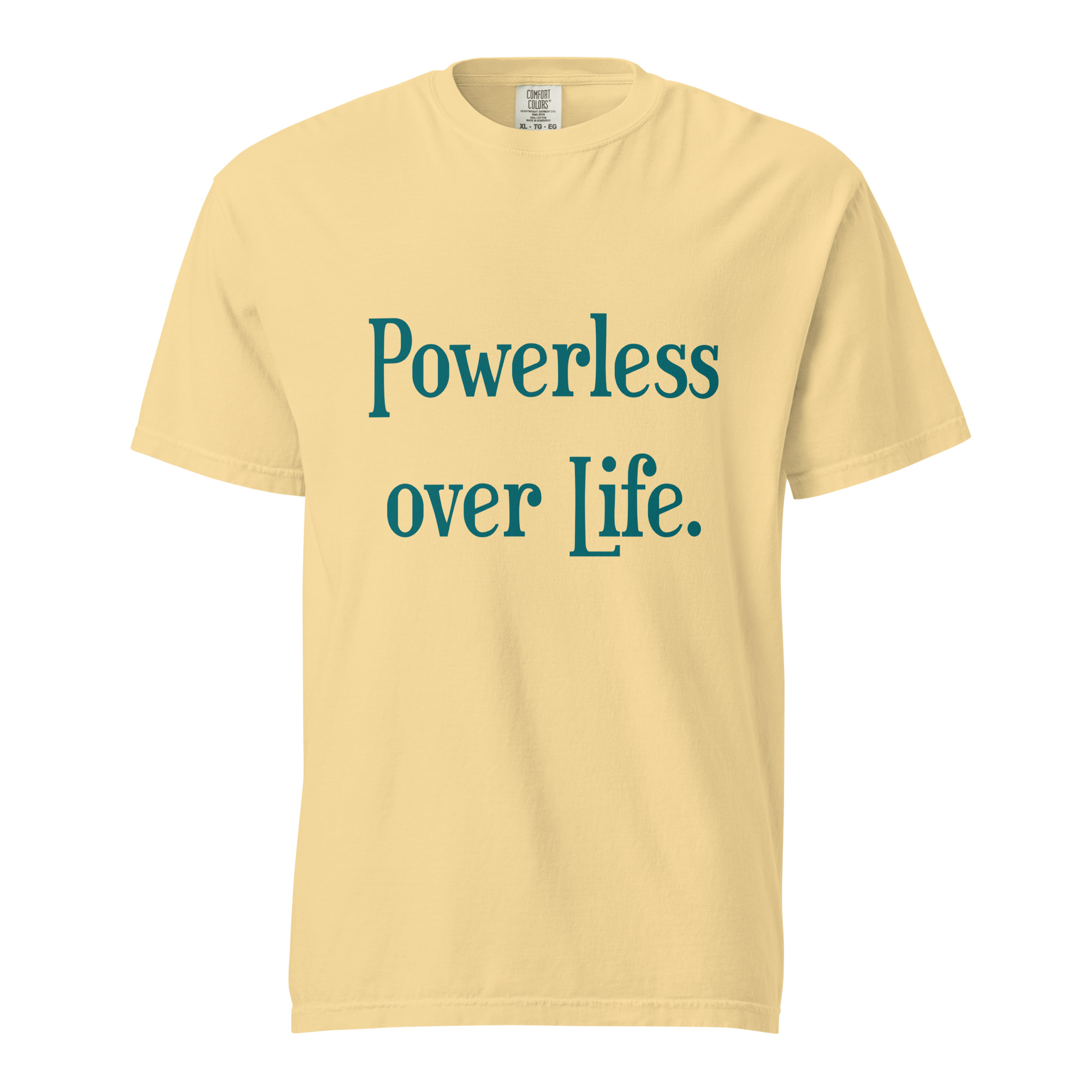 POWERLESS - Unisex Soft Heavyweight T-Shirt - Image 5