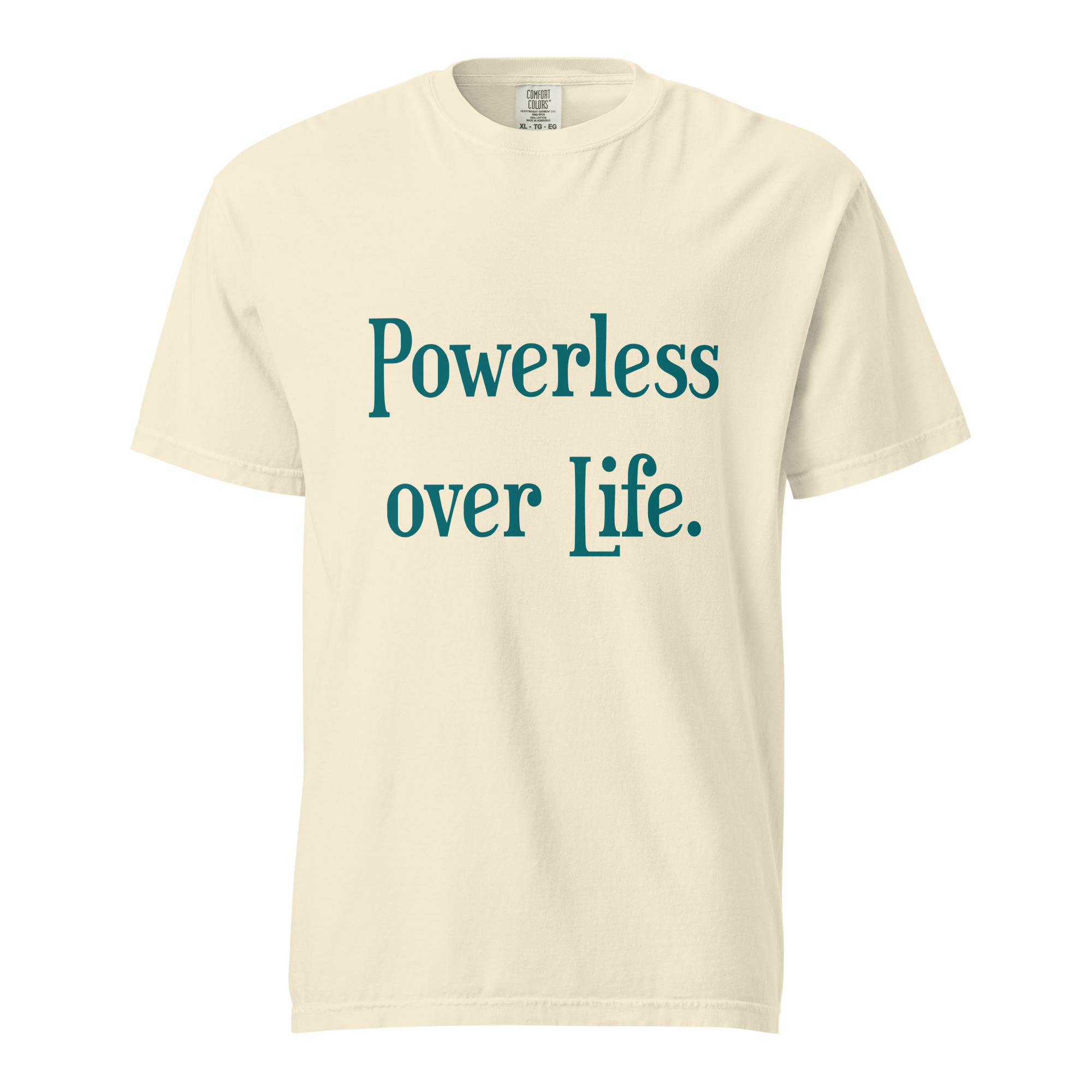 POWERLESS - Unisex Soft Heavyweight T-Shirt - Image 6
