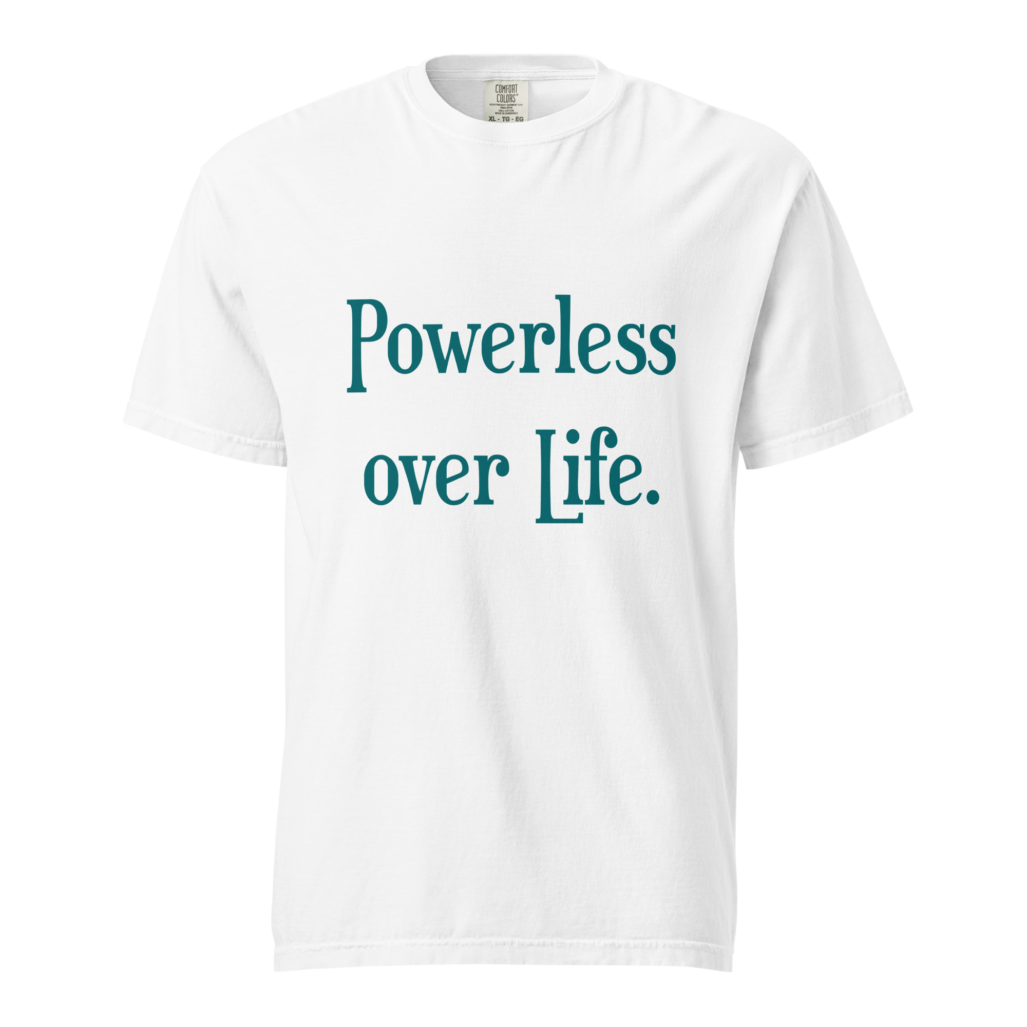 POWERLESS - Unisex Soft Heavyweight T-Shirt - Image 7