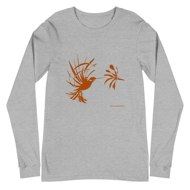 RUFOUS HUMMINGBIRD - Unisex Long Sleeve Tee - Image 10