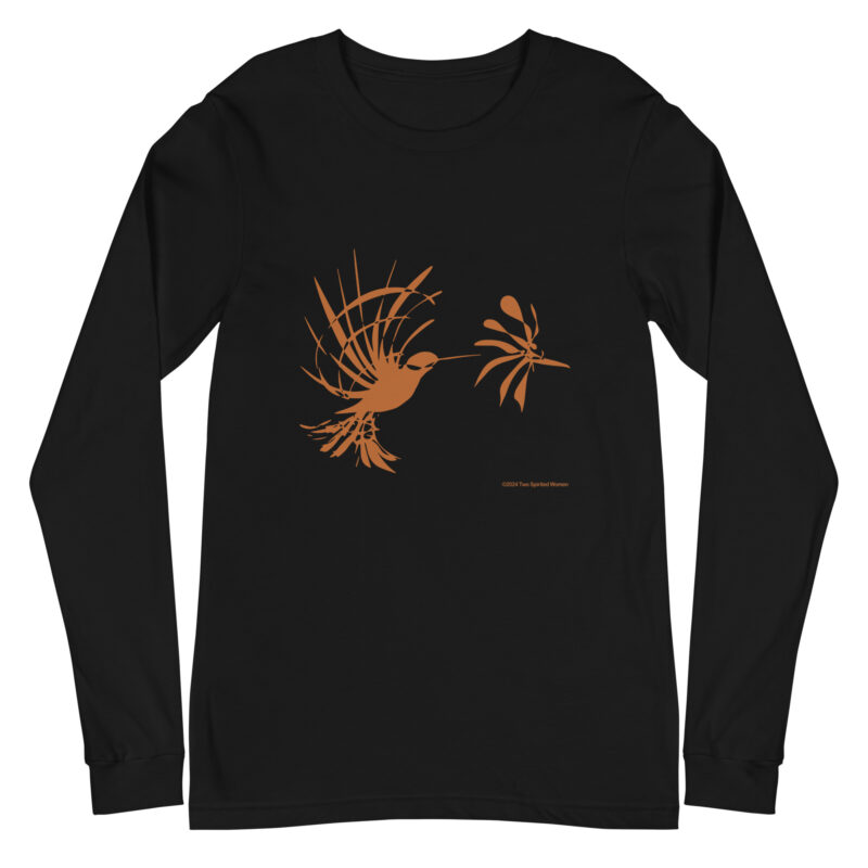 RUFOUS HUMMINGBIRD - Unisex Long Sleeve Tee - Image 2
