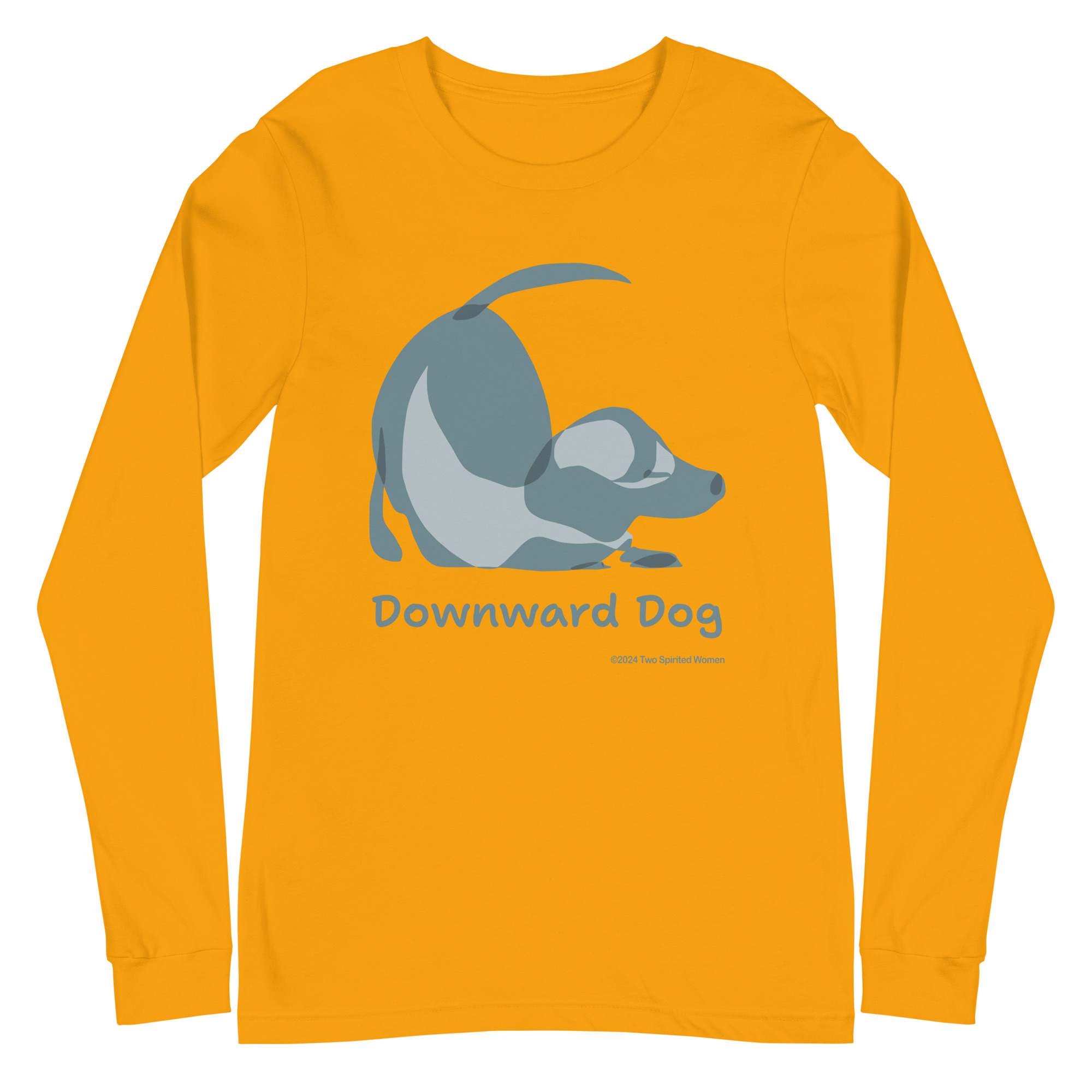DOWNWARD DOG - Unisex Long Sleeve Tee - Image 13