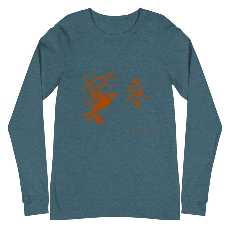 RUFOUS HUMMINGBIRD - Unisex Long Sleeve Tee - Image 9