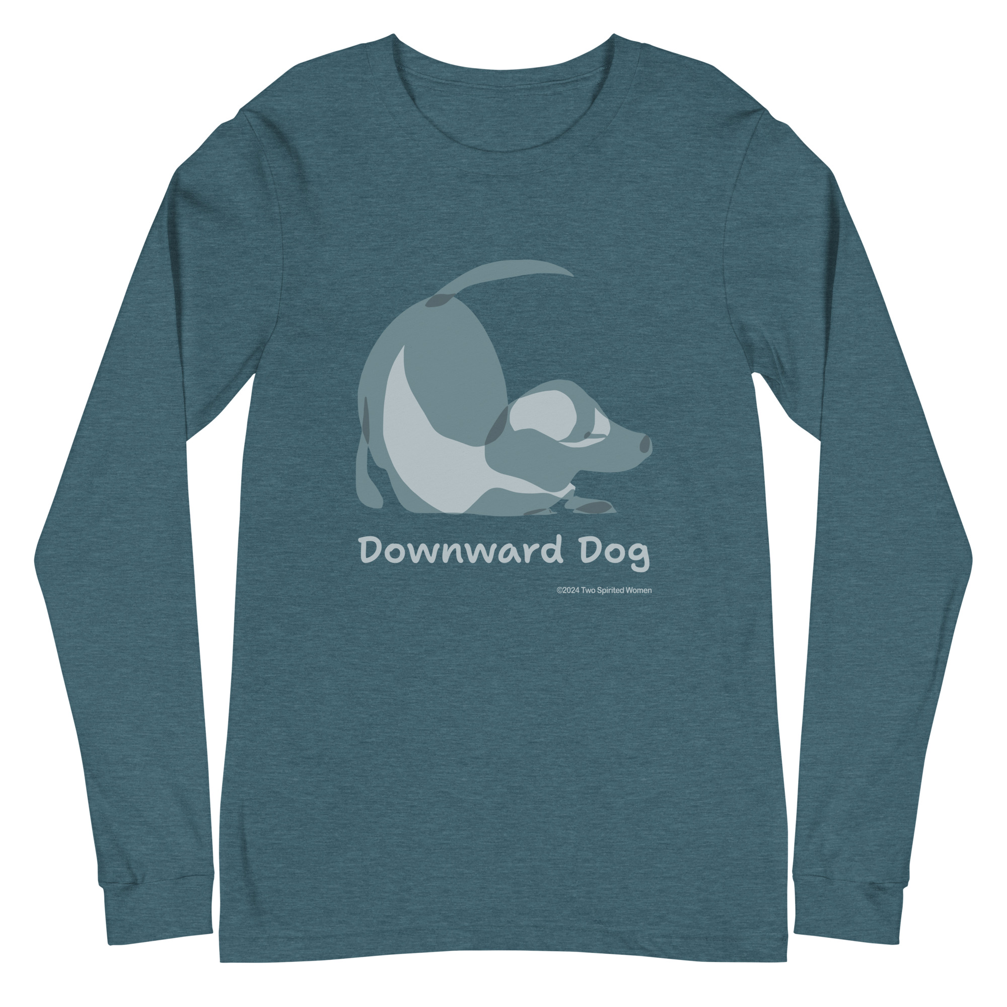 DOWNWARD DOG - Unisex Long Sleeve Tee - Image 10