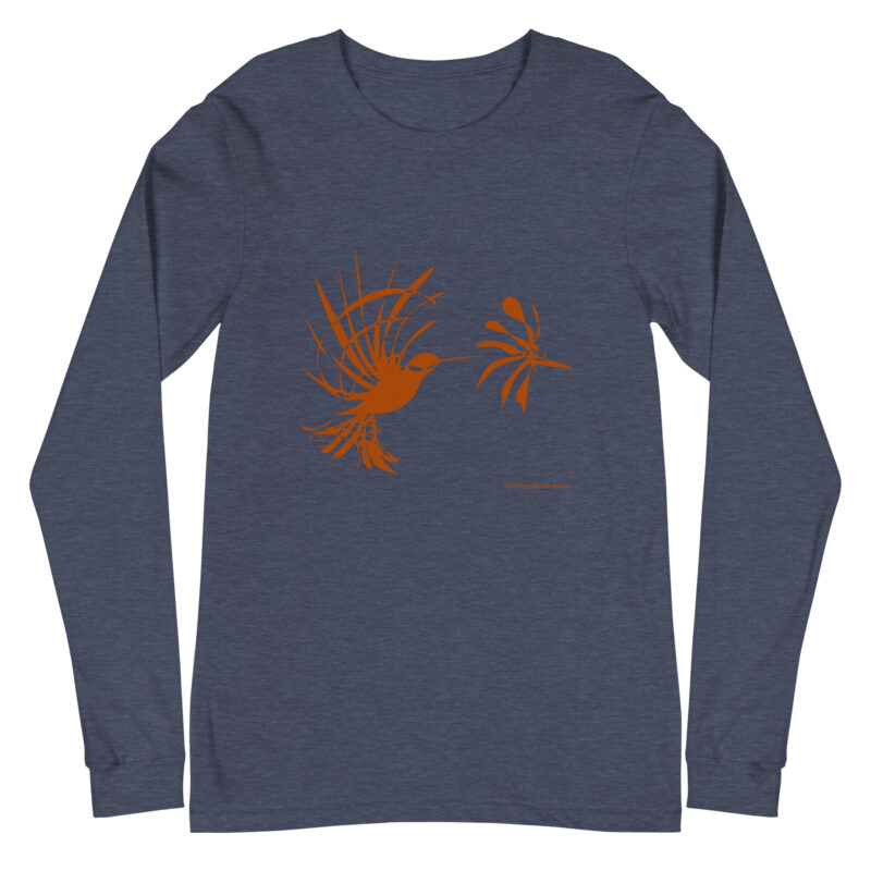 RUFOUS HUMMINGBIRD - Unisex Long Sleeve Tee - Image 8
