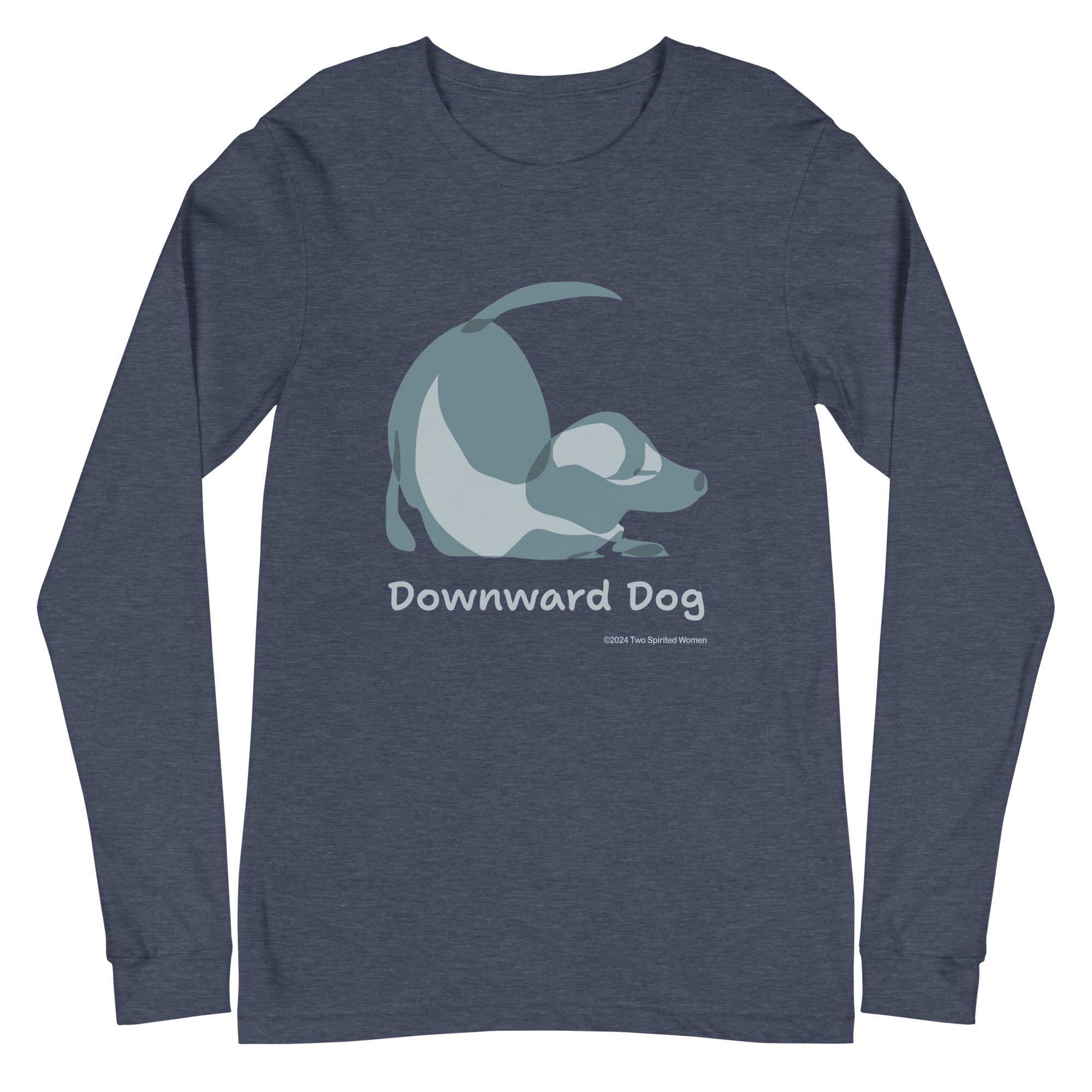 DOWNWARD DOG - Unisex Long Sleeve Tee - Image 9